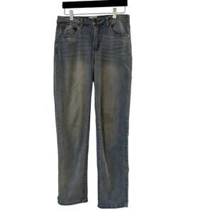 Caslon Boyfriend Jeans Women’s Size 8 Medium Wash Distressed Look Relaxed Fit